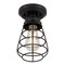Westinghouse Fixture Ceiling SemiFlush-Mount 60W Bandera 5.25In, Matte Black Cage 6130700 - alternate 4